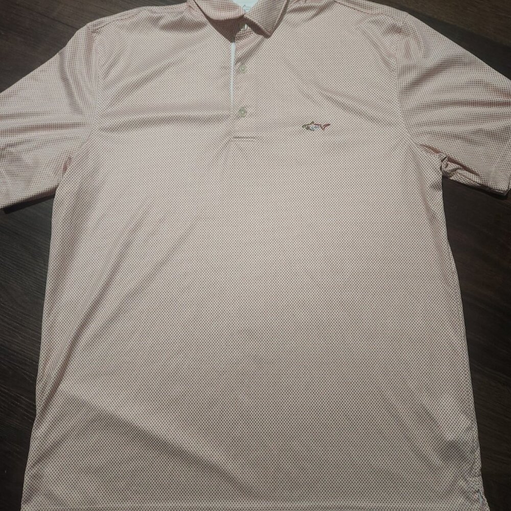 Greg Norman Men’s Play Dry Golf Shirt‎ Size Large Shark Logo